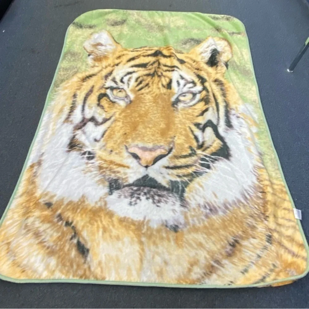 Shavel Home Products Tiger Blanket Size 60X80 Cozy‎ Warmth Gift